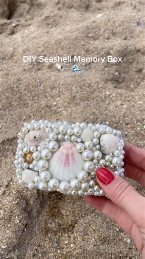 DIY seashells box 🐚🌊🌸