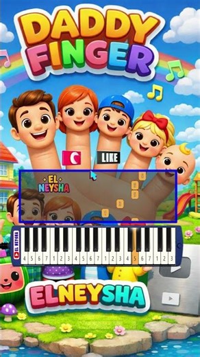 DADDY FINGER SONG 👶🎶 | 🎹 EASY PIANICA / MELODICA TUTORIAL for KIDS