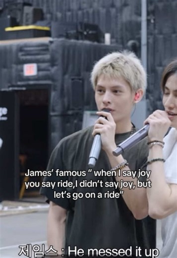 James Cortis famous line: “When I say joy you say ride” meaning