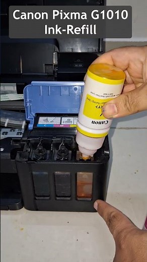 Canon Pixma G1010 Printer - Tri-color ink refill #canonprinters #pixma #inktankprinter