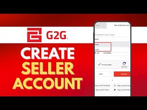 How to CREATE G2G SELLER ACCOUNT (Full Guide)
