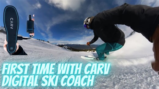Trying CARV Digital Ski Coach First Time