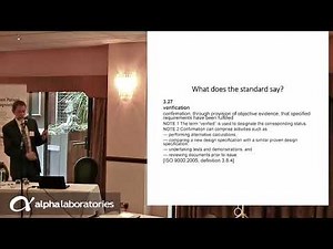 Approaches to Method Verification and Validation - Professor Tim James