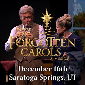 Hey Saratoga Springs! The Forgotten Carols is returning on December 16th! Experience the transformative power of Christmas with breathtaking performances of original, heartwarming melodies and laugh-out-loud entertainment. www.forgottencarols.com | The Forgotten Carols