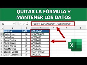 How to Remove a Formula WITHOUT Deleting the Content in Excel