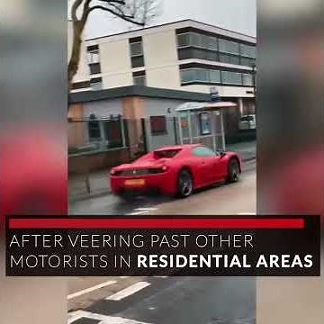 Dramatic footage captures Ferrari police chase
