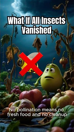 What If All Insects Vanished 🐝 #WhatIf #Insects #EcoCrisis #Science #Shorts