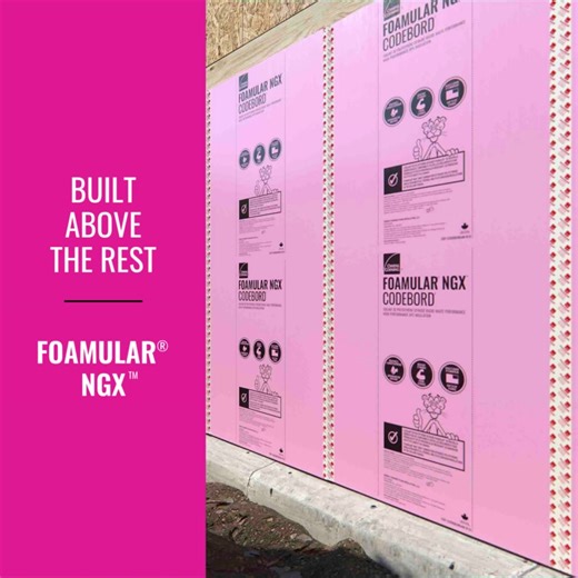 What does using FOAMULAR® NGX™ products in your home mean for you? Along with outstanding performance, you’ll experience: ✔️ Excellent long term thermal performance of R-5 per inch ✔️ Low water absorption ✔️ Limited lifetime warranty that guarantees a minimum 90% of R-value Speak to your builder about FOAMULAR® NGX™ today! | Owens Corning Canada