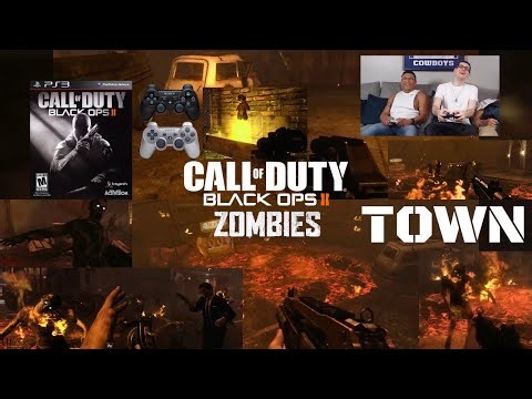 Playing COD: BO2 Zombies "Town" Map on PS3 w. Ben 10 & Online Players!!