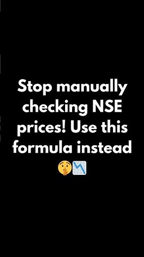 Track NSE Stocks in Real-Time (FREE Google Sheets Tutorial) | #nseindia #tradinghacks