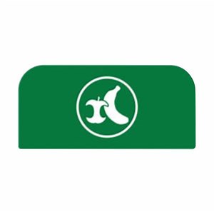 Rubbermaid® 1961580 Configure Green Organic Waste Sign for 15 Gallon Waste Recycling Container