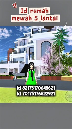 ID Rumah 5 Lantai Sakura 😱 Dari Request Kalian! #sakuraschoolsimulator #sakura