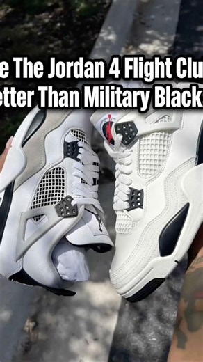 Are The Jordan 4 Flight Clubs Better Than Military Blacks? #nikejordan #jordanflight #shoes