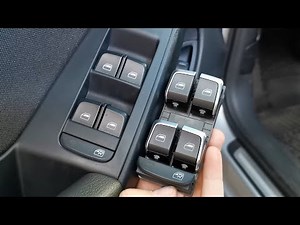 Audi A4 B8 - How to remove the driver window switch to replace or upgrade it