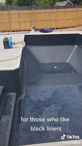 black onyx liner install #pools #4yp #liners #memorialdayweekend #swimmingpools