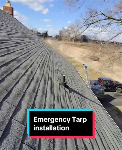 Emergency Roof Tarp Installation @MidwestModernExteriors #roofing #roofrepair #roofinglife #roofingtips #RoofingContractor #roofingexpert #localroofingcontractor #tarpinstallation #rooftarp #stormdamage #emergencyroofrepair #stormdamagerepair #how #DIYRoofing #homerepair #fixit #handymantips #homeimprovement