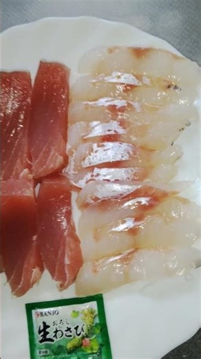 本日は塩釜産目鉢鮪と気仙沼産真鱈の刺身！#food #seafood #fish #刺身 #まぐろ #マグロ #目鉢鮪 #大眼鮪魚 #Bigeyetuna #タラ #鱈魚 #cod #宮城県