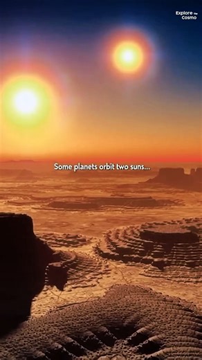 Could Humans Survive on a Planet with Two Suns? #space #universe #shorts #trending