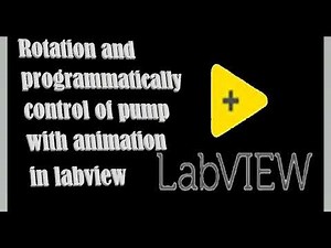 Creating rotating or animated pump and its programmatically control on Labview