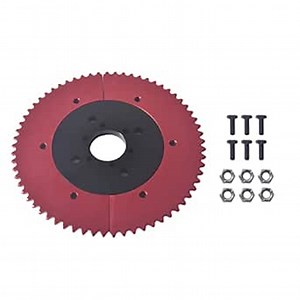 Universal 35 Chain 65T Split Sprocket with Adapter for Predator 212cc 196cc 79cc Go Kart Mini Bike CT200U-EX CT200U BT200X CT100U MB200 MBX11 Motorcycle Black