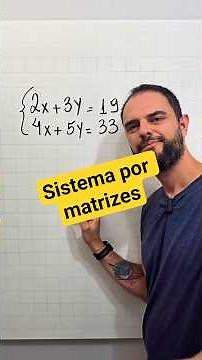 Linear System by matrices #mathematics