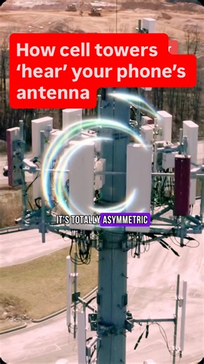 Speedify on Instagram: "How does an iPhone antenna reach cell towers miles away? Because of the asymmetric engineering of cellular networks. While your phone transmits a low-power 4G or 5G signal, the hardware and software in the cell tower uses massive MIMO, beamforming, and uplink aggregation to combine multiple narrowband signals into a single high-bandwidth channel. This video explains the technology behind cell phone antennas vs cellular tower antennas, how towers manage hundreds of simulta