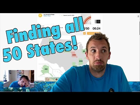 Sporcle: Finding all 50 US States No Outline Challenge!