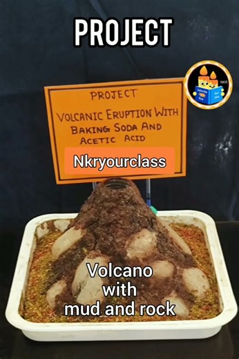 volcanic eruption #schoolproject #schoolprojects