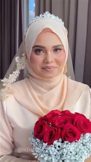 Stunning Arabic Doll-Like Hijabi Valima Bride | Elegant Bridal Look 2025 ✨