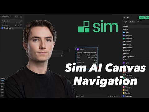 Sim AI Tutorial for Beginners: Canvas Navigation