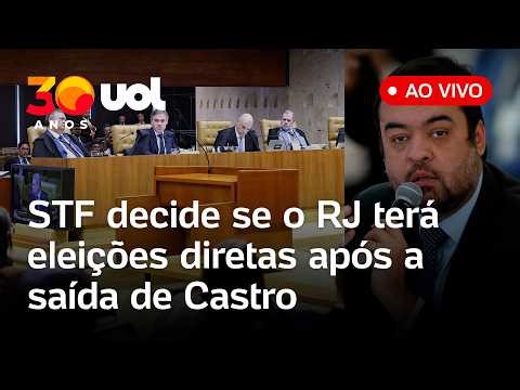 STF define regras para eleição ao governo do Rio após cassação de Cláudio Castro; assista ao vivo