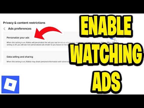 How To Enable Watching Ads On Roblox