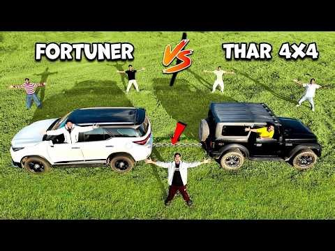 Fortuner VS Thar 4X4 Power Test काला घोड़ा VS सफेद घोड़ा
