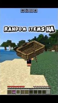 Minecraft but ⛵ Drops Random Item #shorts #minecraft #viral
