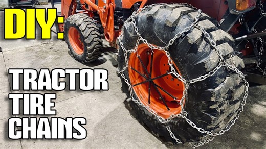 DIY Tractor Tire Chains for $180 | Budget Snow Removal Build