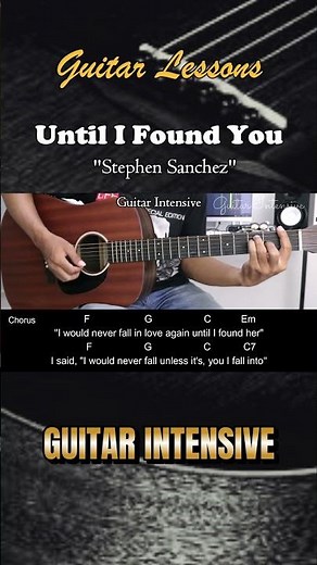 Until I Found You - Stephen Sanchez | EASY Guitar Tutorial with Chords / Lyrics #guitarchords