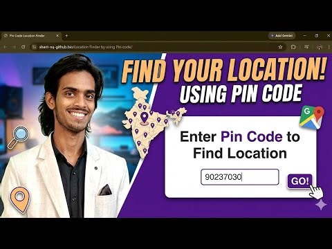 Web application: Location finder by using pin code