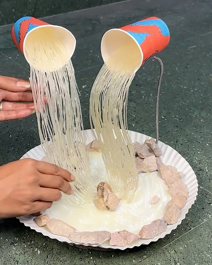 299K views · 2.1K reactions | Floating Waterfall DIY using paper cups #crafts #homedecor #trend | Deep's CRAFT | Facebook