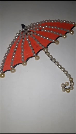 Diy pearl umbrella 🌦️❤️✨️☂️ #art #youtube #trending #diy #trendingshorts #youtubeshorts #shorts
