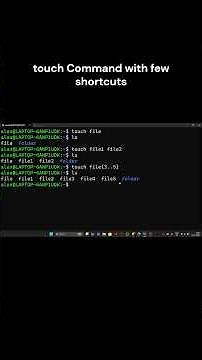 Create Multiple Files Using Touch & Wildcards