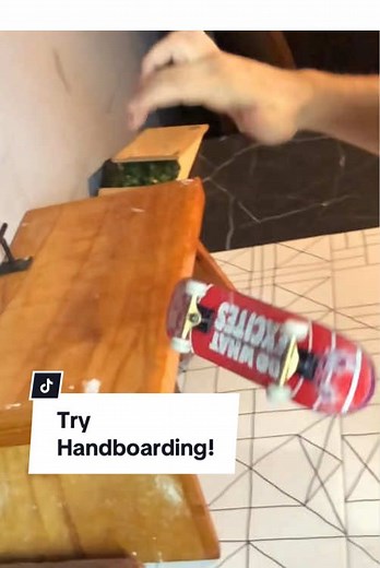 you should try Handboarding, it’s fun.🛹 #handboard #handboarding #handboardingisfun #fingerboard #skateboard