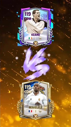 WHO IS BETTER??? Roy Keane 114 CDM 🆚 Claude Makélélé 114 CDM #fcmobile