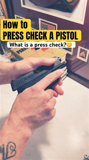 How to press check a pistol #shorts #pistol #firearmstraining #asmr #guns#firearmssafety #howto #gun