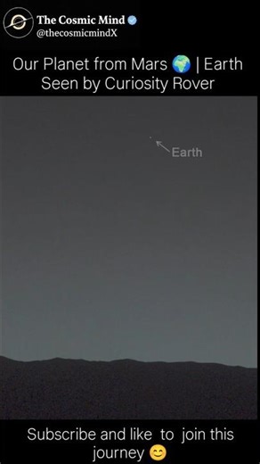 Our Planet from Mars 🌍 | Earth Seen by Curiosity Rover