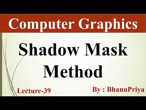 Shadow Mask Methods in Computer Graphics by BhanuPriya | Lec-39