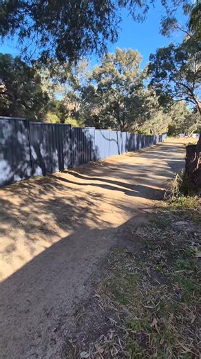 The great wall of colourbond, a total of 247m installed for our client. Massive job that gets bigger every year, almost fenced off the entire property. A few more visits to go and we will be finished. #colourbond #DeepOcean #fencing #countryliving #countrylife #perth | Perth Fencing and Landscapes