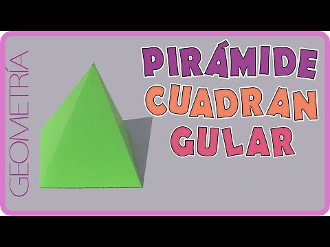 Construction of a quadrangular pyramid knowing the height and its side / Square pyramid