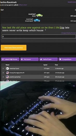 179WPM TypeRacer Dictionary