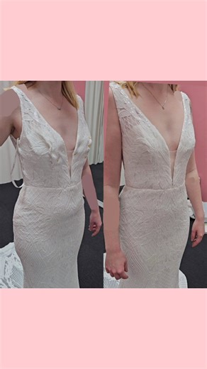 13K views · 93 reactions | The before and after  so happy with how this wedding dress alteration turned out  勺 -- and so was the bride!! "Naz and her team are amazing. They did a fantastic job bringing my dress to life and making it fit me exactly how it needed too." - Kelsie Beautiful sequin dress from @bridal_and_ball | Alter Me | Facebook