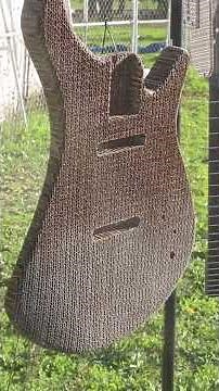 I built this guitar out of cardboard